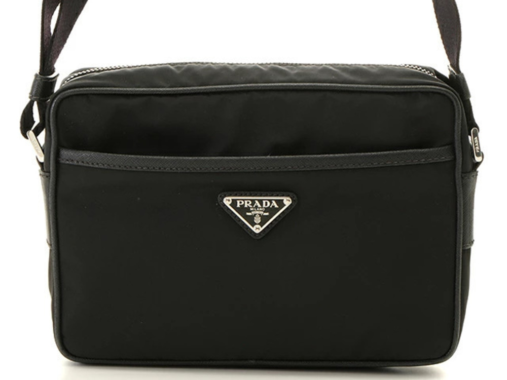 Prada Shoulder Bag Khaki Green Leather